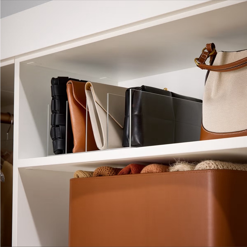 The Container Store Clear Acrylic Handbag Storage File - Picture 5 of 6